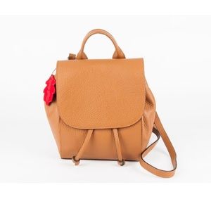Italian leather backpack